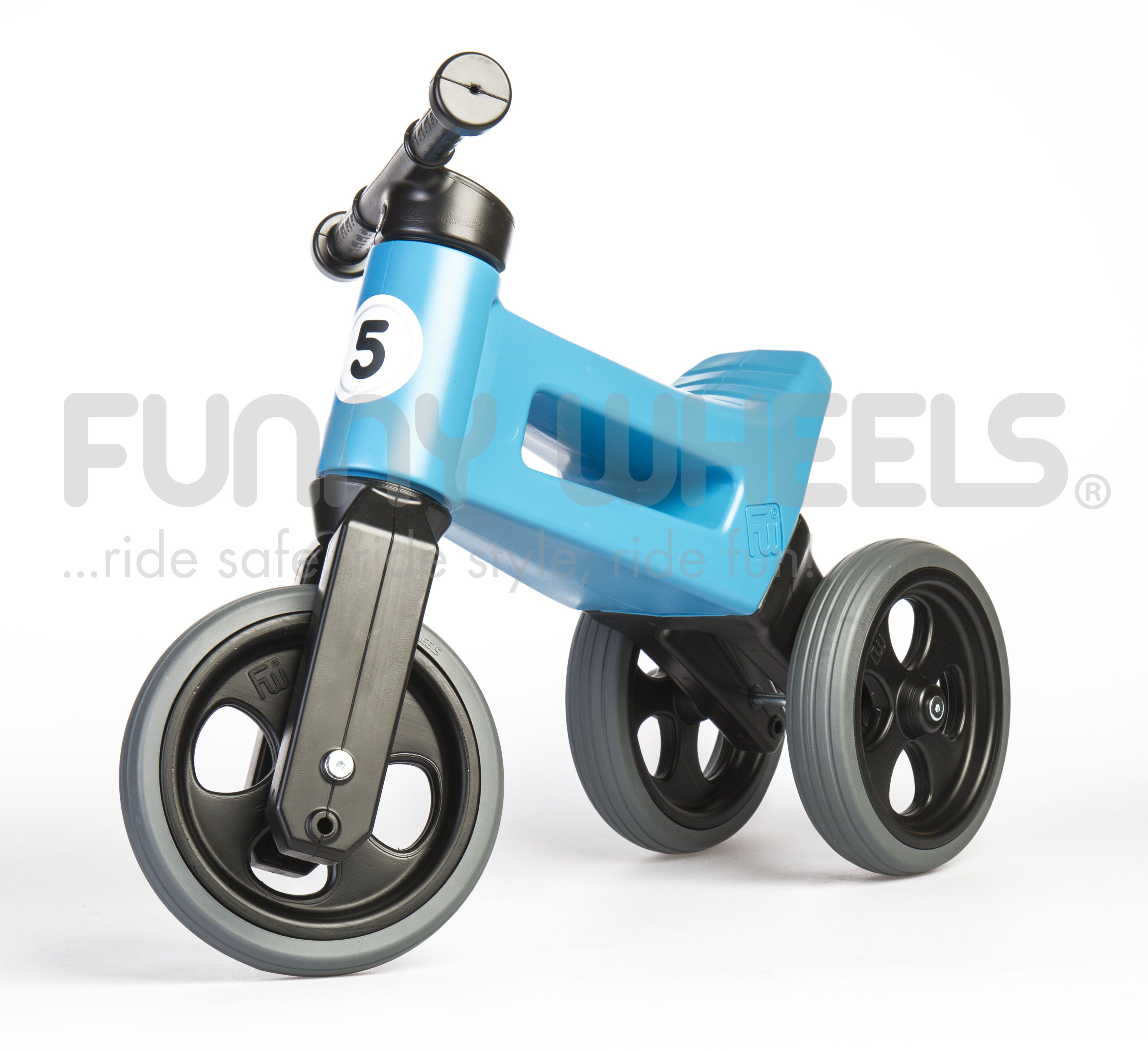 Odrážedlo FUNNY WHEELS Rider Sport 2v1 modré s tichými koly