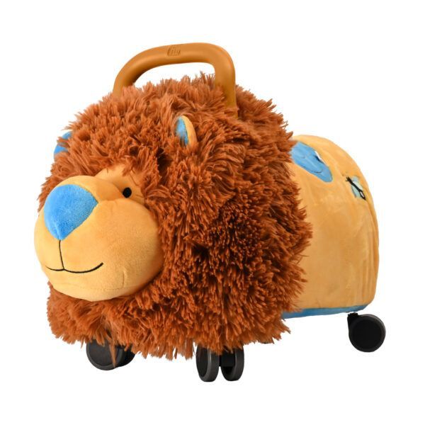 Odrážadlo FUNNY WHEELS Rider Ride-On levíček plyšový modrý