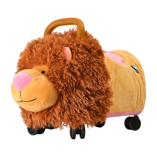 Odrážadlo FUNNY WHEELS Rider Ride-On levíček plyšový ružový